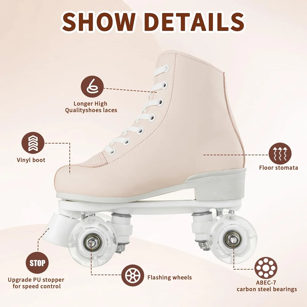 Quad Roller Skates Size 32-40  - Kids Outdoor Quad recension och pris