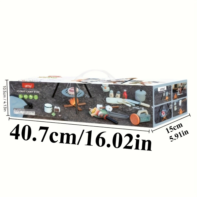 Kids Wooden Camping Toys Set w - Kids Outdoor Kitchen Set recension och pris