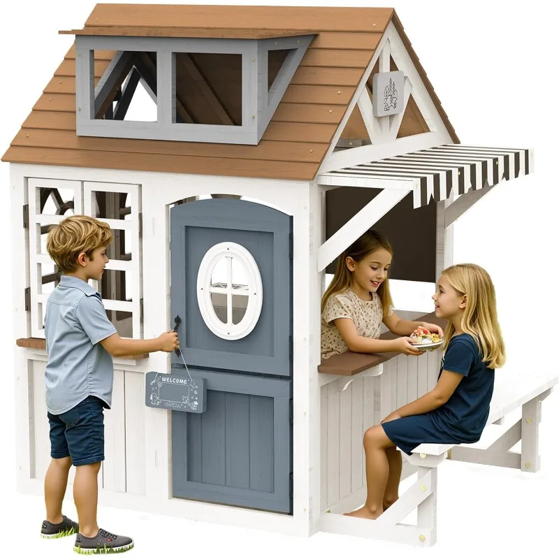 Albott Kids Outdoor Wooden Pla - Kids Outdoor Kitchen Set recension och pris
