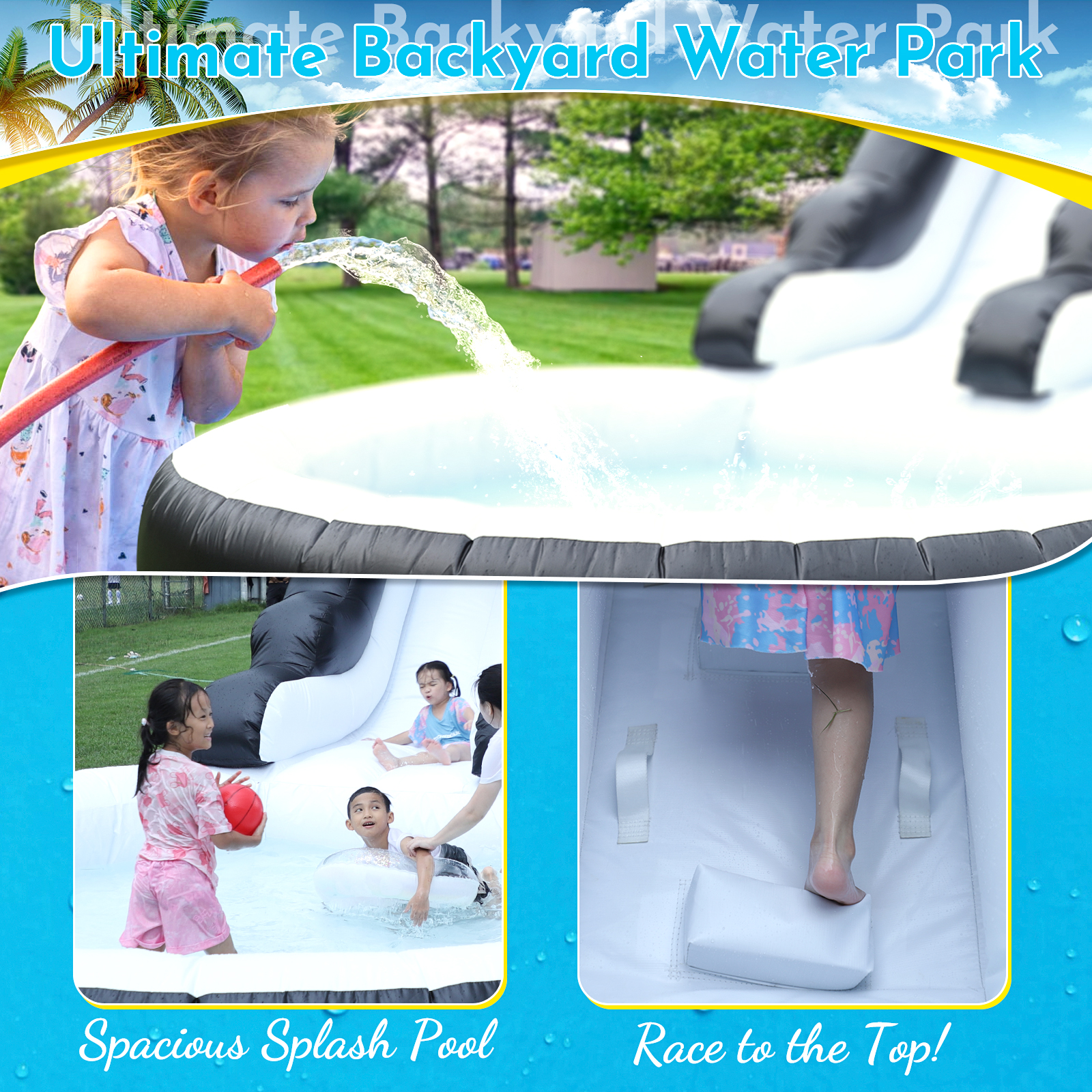 100% PVC Commerci 24ft Inflata - Kids Outdoor House recension och pris