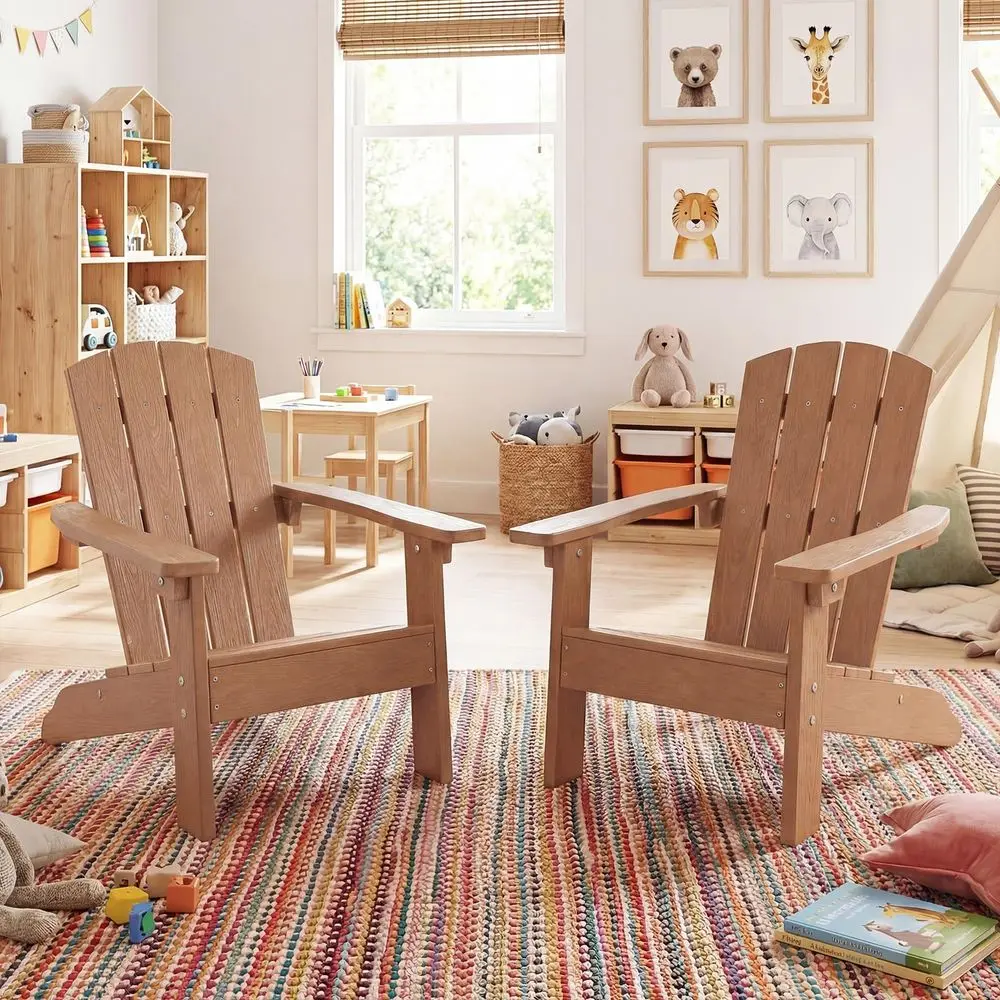 Kids Adirondack Chair, AllWeat - Kids Outdoor Lawn Chair recension och pris