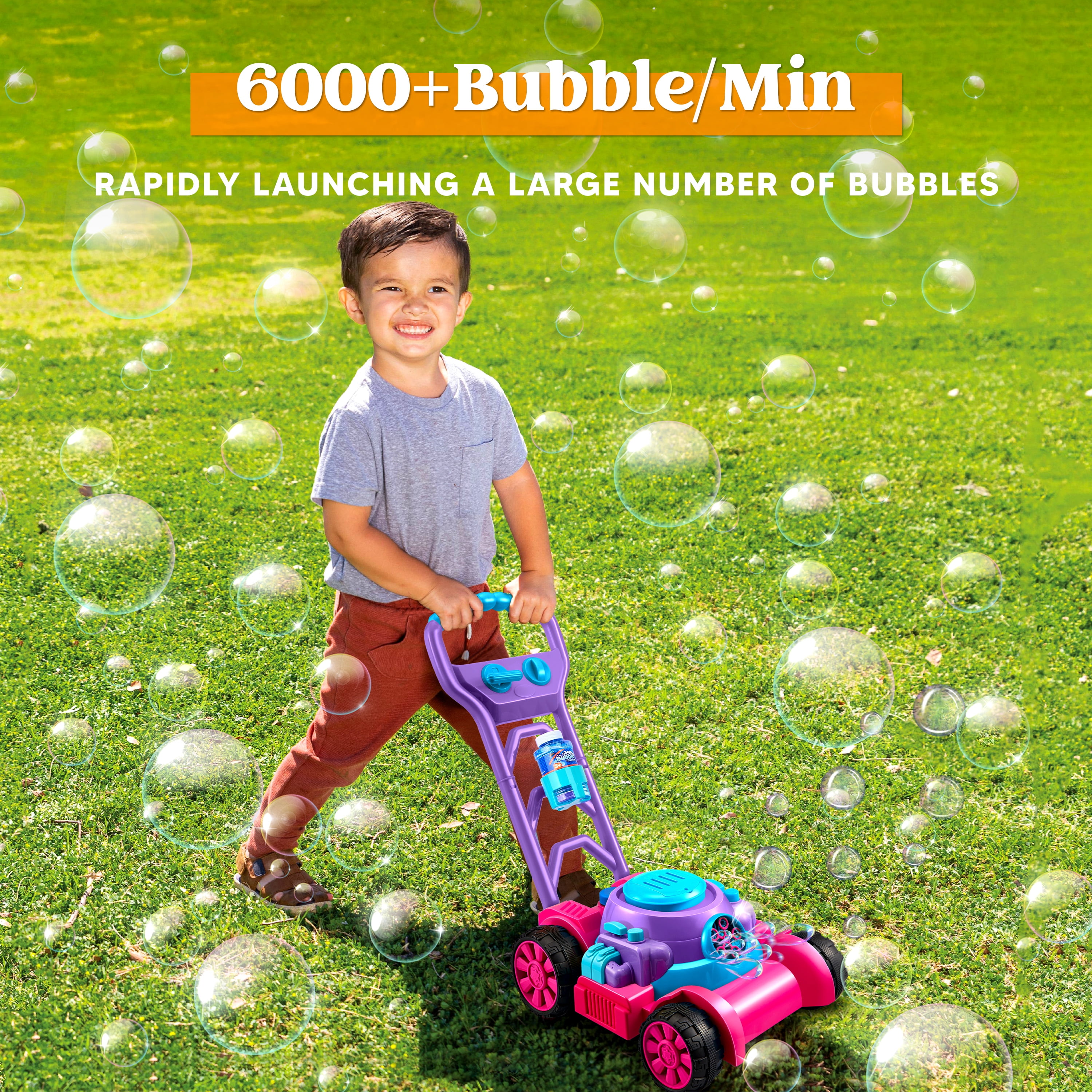 JOYFY Bubble Machine Bubble La - Kids Outdoor Lawn Mower recension och pris