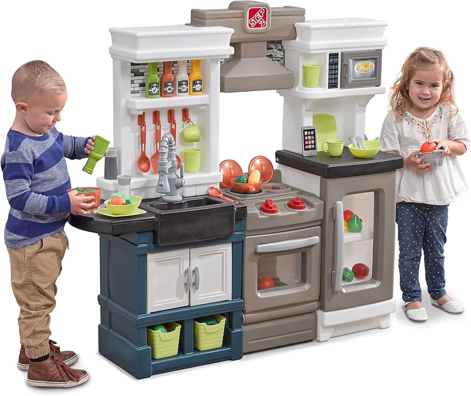 Modern Metro Kids Kitchen Play - Kids Outdoor Kitchen Set recension och pris