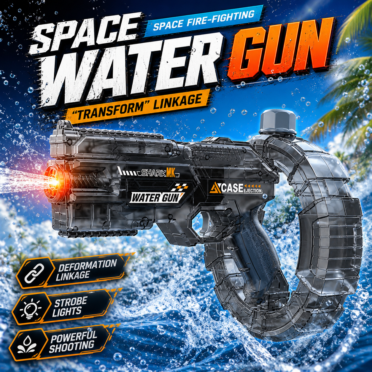 Electric Water Gun with Flashi - Kids Outdoor Music recension och pris