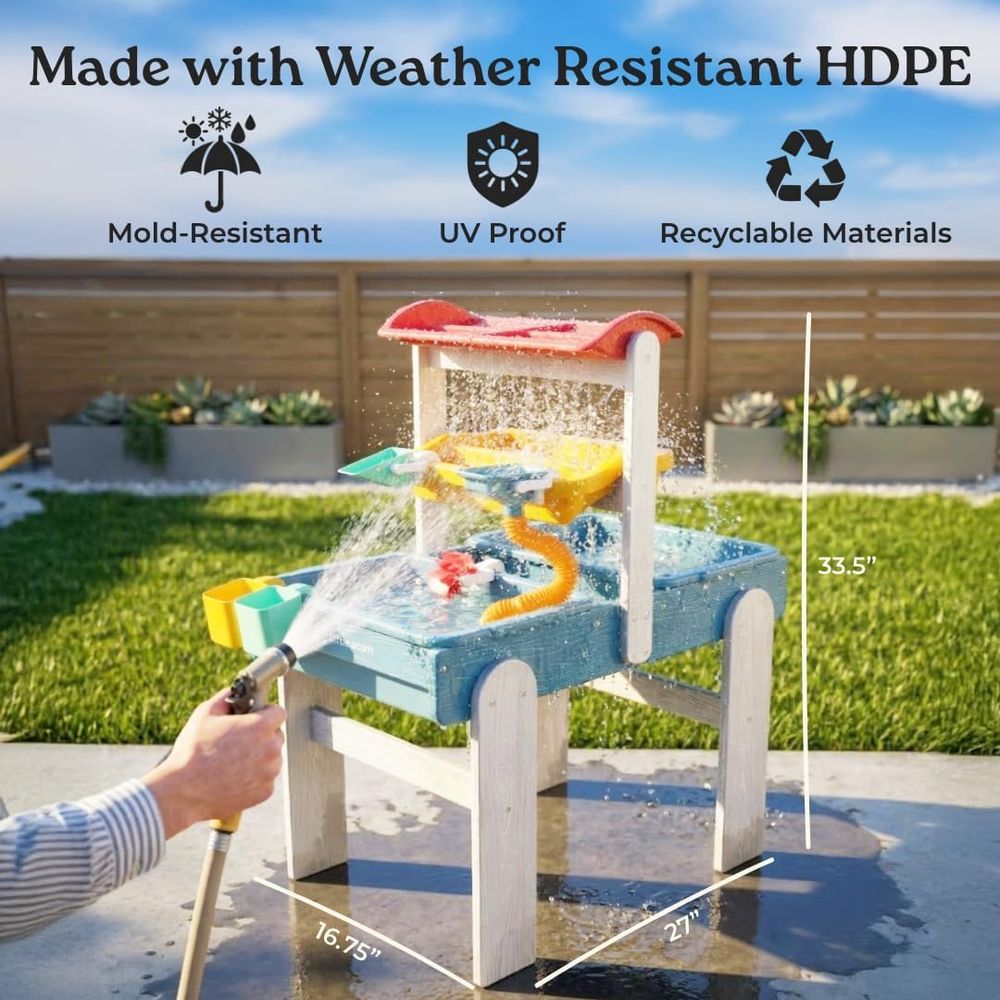 Little Acorn, Water Table or T - Kids Outdoor Water Play Table recension och pris