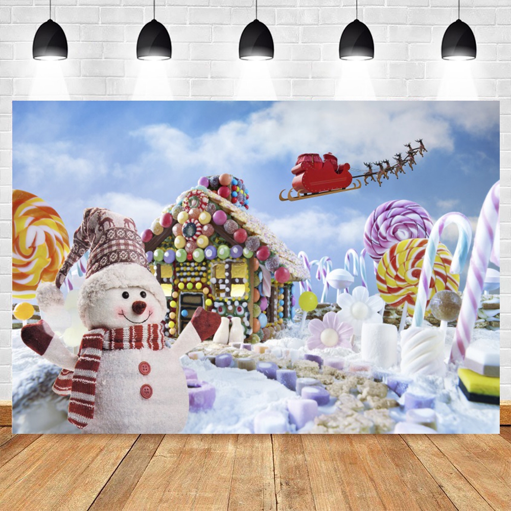 Winter Christmas Backdrop Outd - Kids Outdoor Treehouse recension och pris