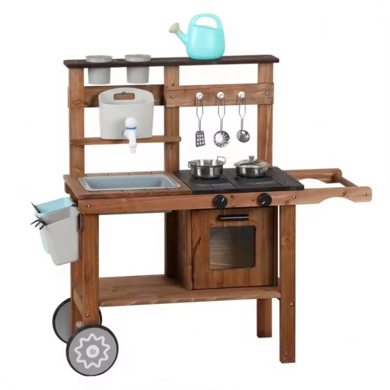 Unisex Play Kitchen Set Indoor - Kids Outdoor Kitchen Set recension och pris