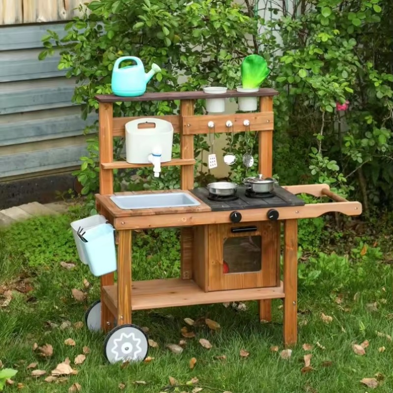 Unisex Play Kitchen Set Indoor - Kids Outdoor Kitchen Set recension och pris