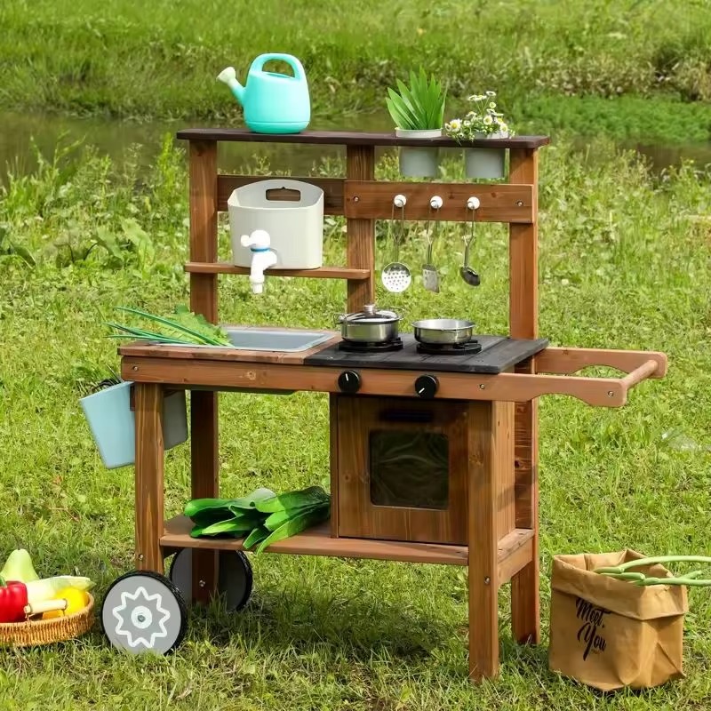 Unisex Play Kitchen Set Indoor - Kids Outdoor Kitchen Set recension och pris
