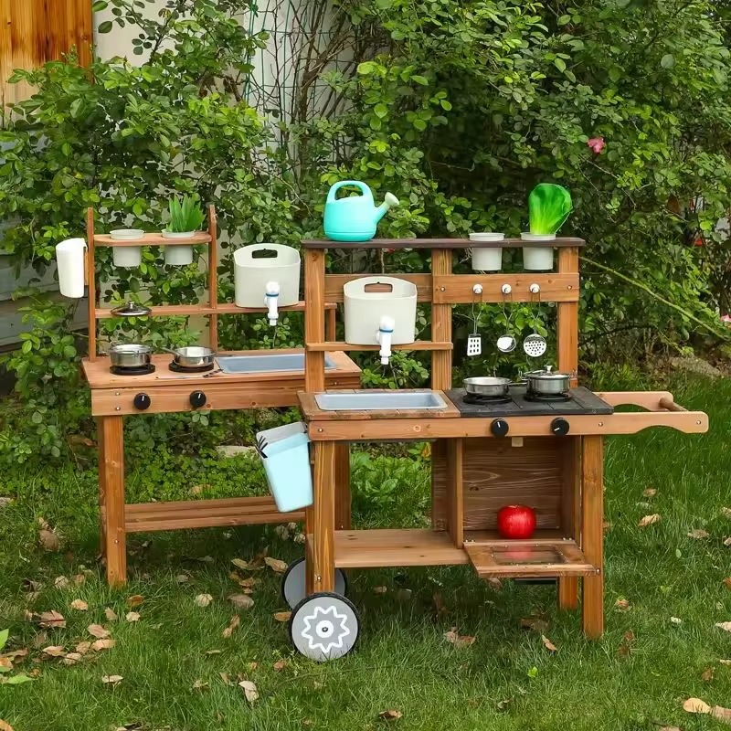 Unisex Play Kitchen Set Indoor - Kids Outdoor Kitchen Set recension och pris