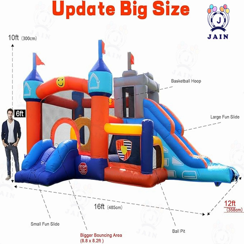 Inflatable Bounce House Castle - Kids Outdoor House recension och pris