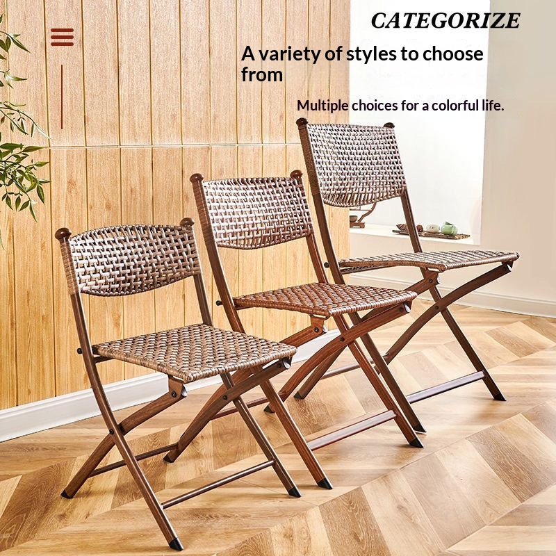 Portable Folding Rattan Dining - Kids Outdoor Lawn Chair recension och pris