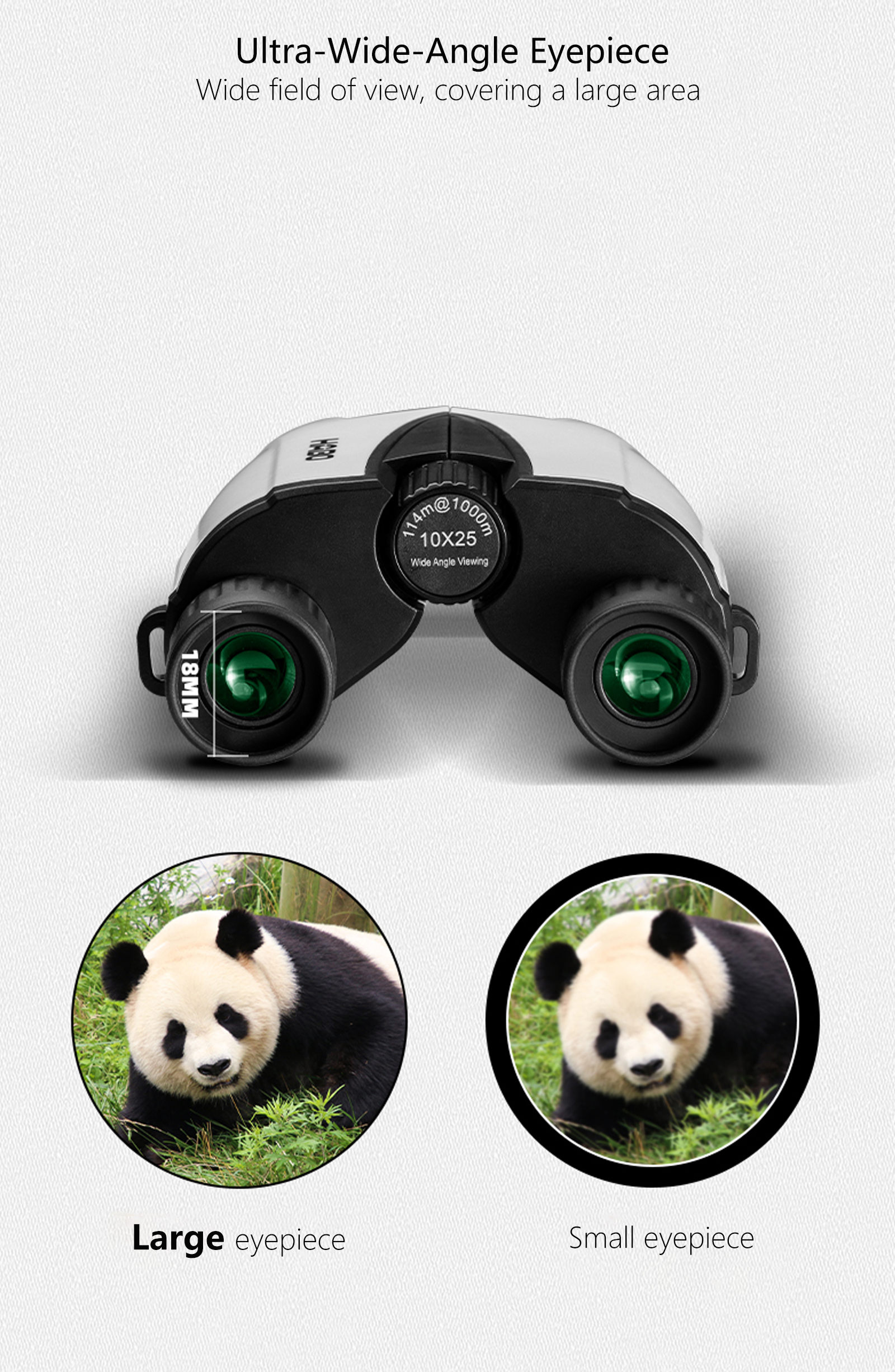 10x25 Portable Binoculars For  - Kids Outdoor Music recension och pris