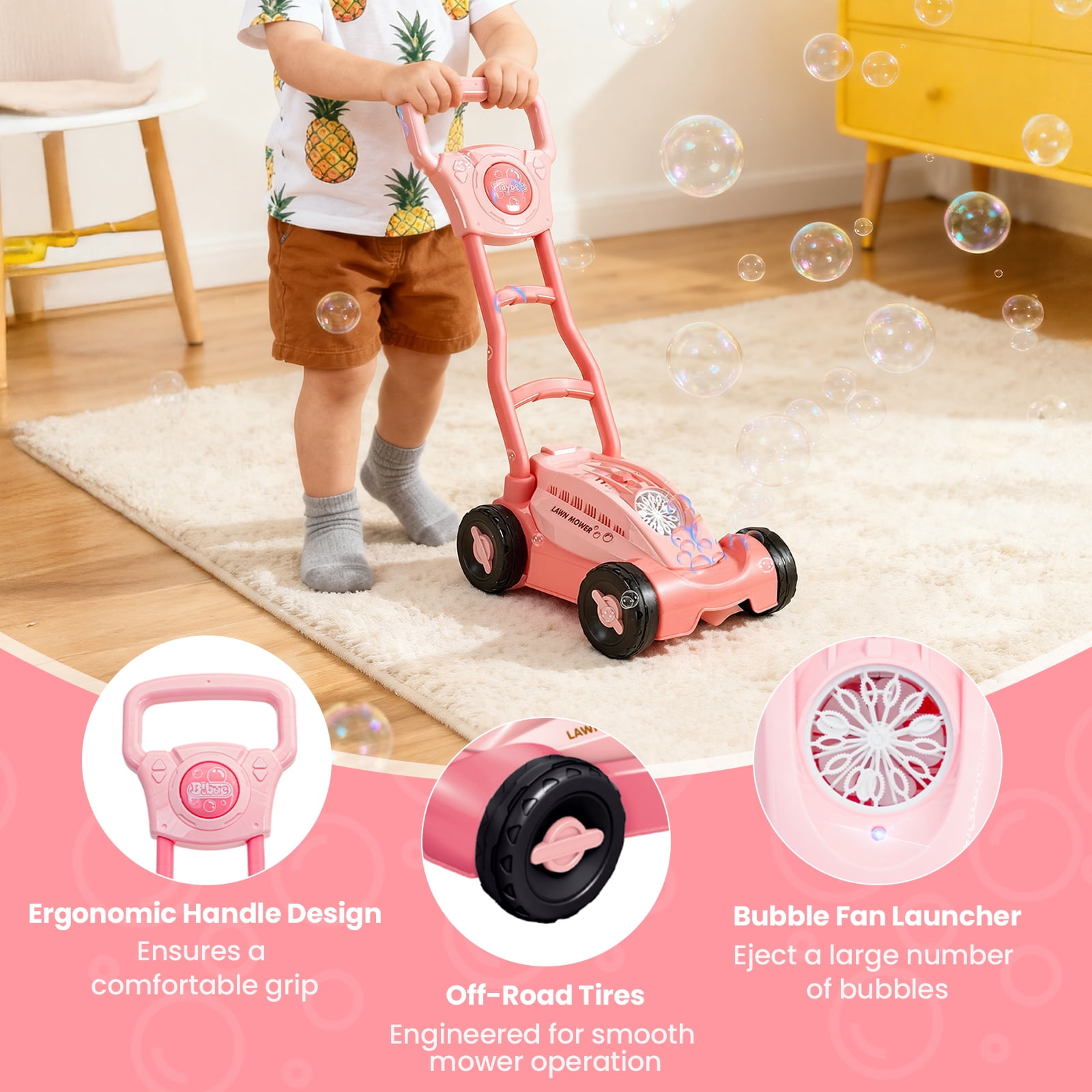 Bubble Lawn Mower,Kids Push Bu - Kids Outdoor Lawn Mower recension och pris