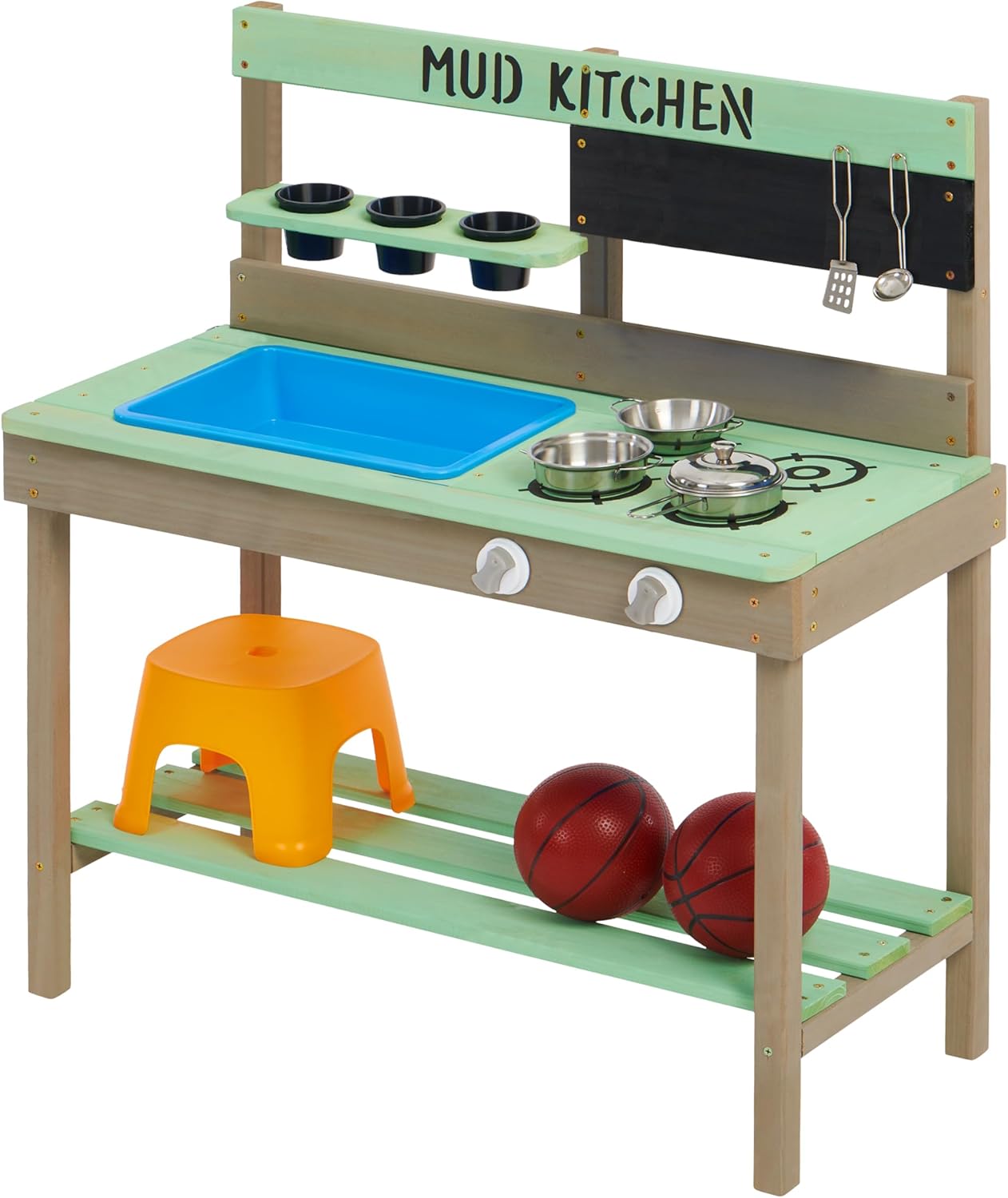 Kid's Wooden Play Kitchen, Out - Kids Outdoor Kitchen Set recension och pris