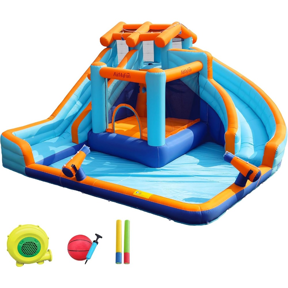 Large Water Slide Bounce House - Kids Outdoor Water Slide recension och pris