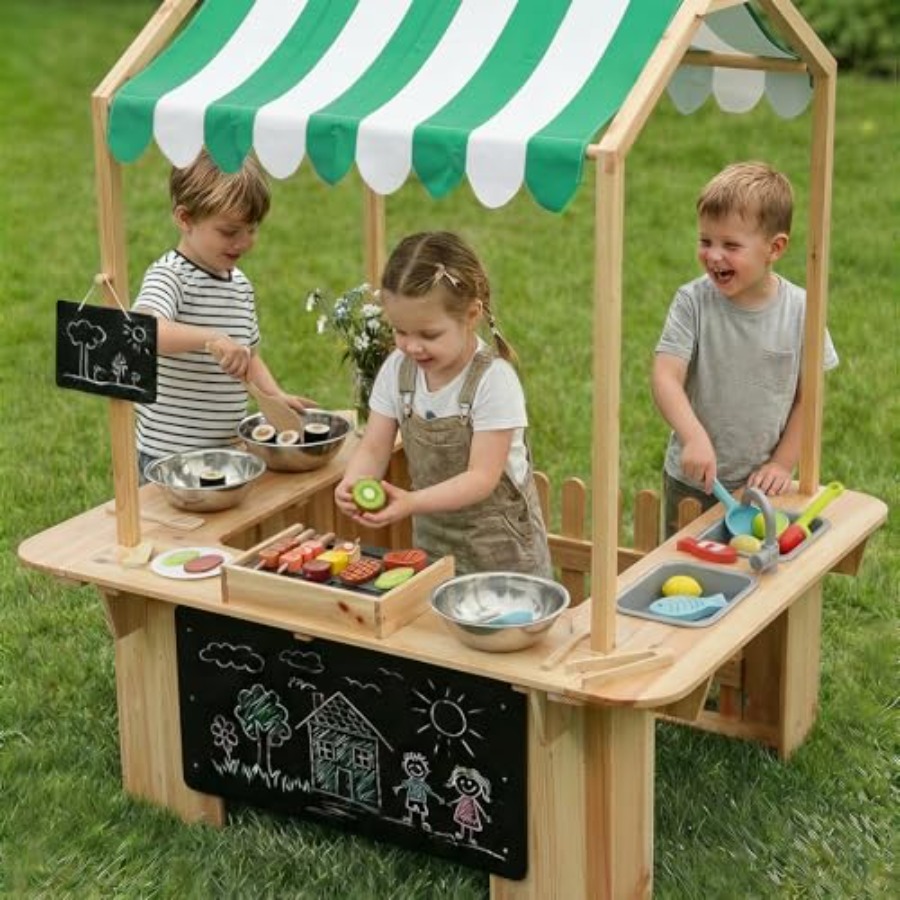 Outdoor playhouse mud kitchen  - Kids Outdoor Kitchen Set recension och pris