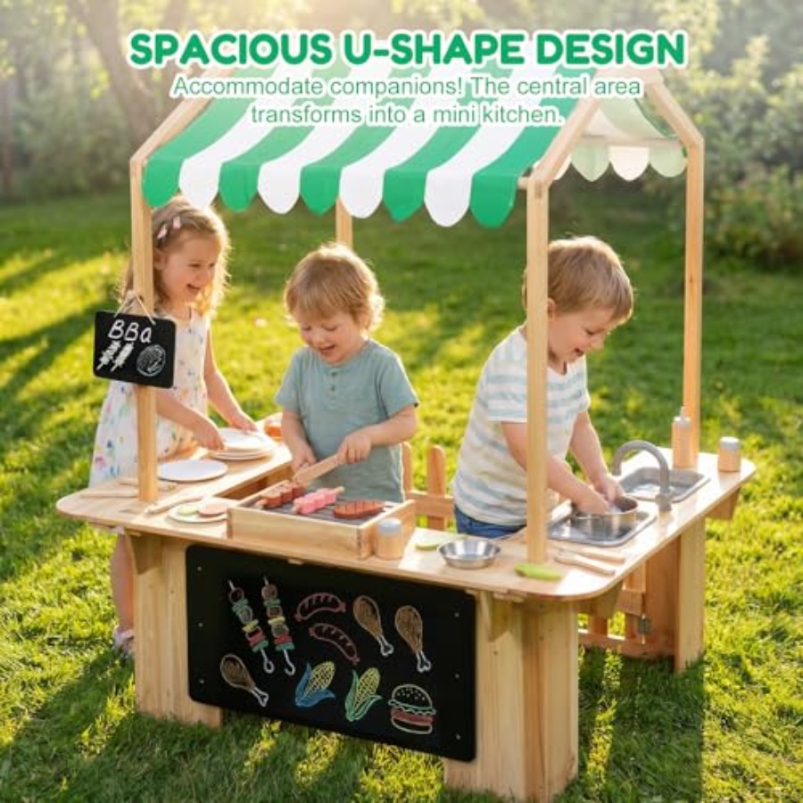 Outdoor playhouse mud kitchen  - Kids Outdoor Kitchen Set recension och pris